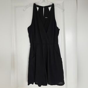 Express Black V Neck Romper Size 8